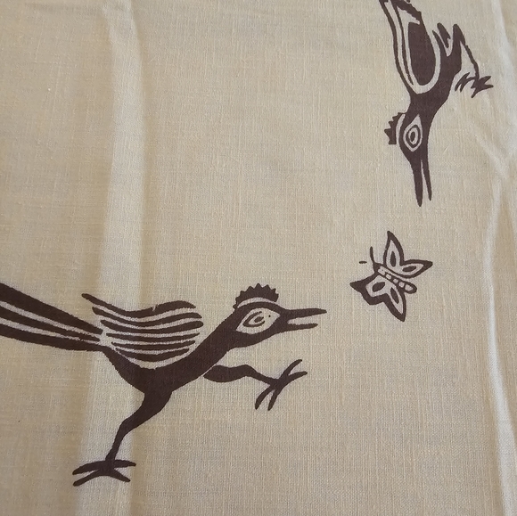 Vintage Mid-Century Harwood Steiger feathers fabric. Stunning! - Picture 1 of 6